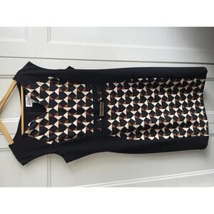 Joseph Ribkoff Geometric Print Sleeveless Dress